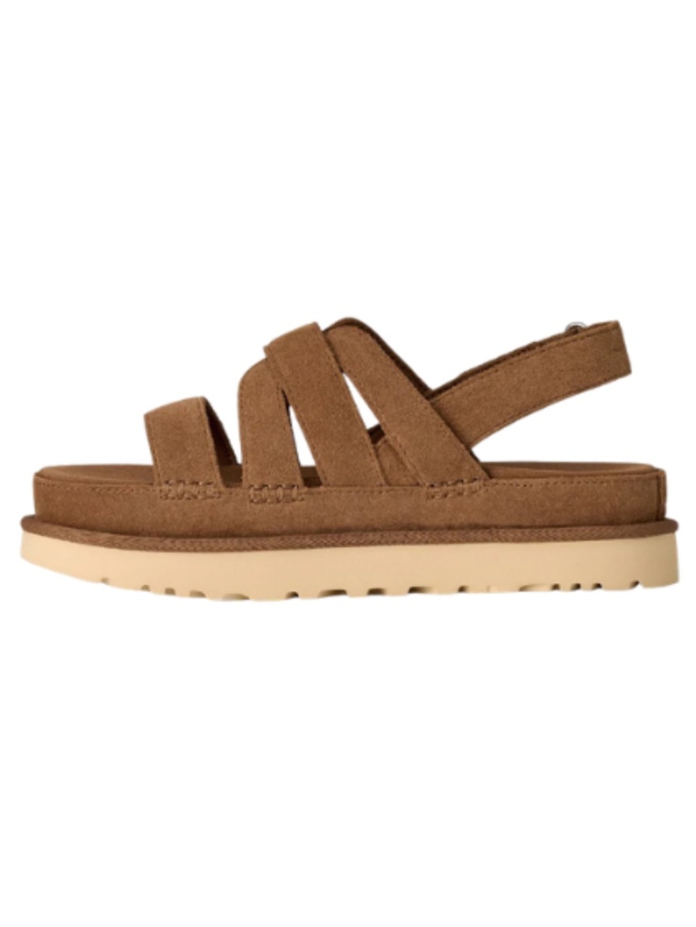Womens UGG Goldenstar Gleam Sandals in Chestnut Suede. 1175122 - Picture 3 of 6